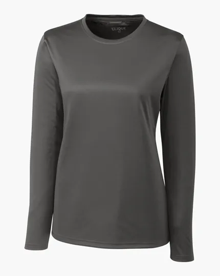 Clique Spin Solution-dyed Performance Jersey Women's Long Sleeve Tee — view 9