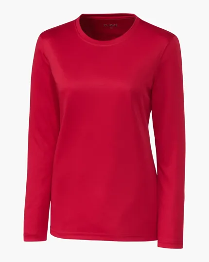 Clique Spin Solution-dyed Performance Jersey Women's Long Sleeve Tee — view 10