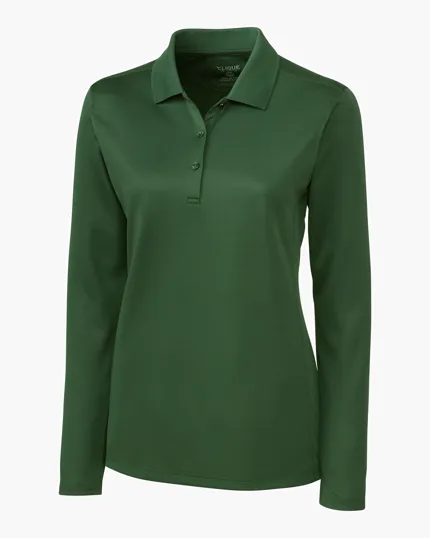 Clique Ice Pique Tech Women's Long Sleeve Polo — view 4