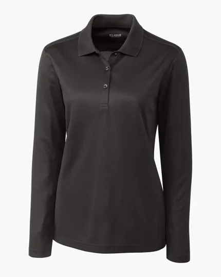 Clique Ice Pique Tech Women's Long Sleeve Polo — view 18