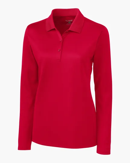 Clique Ice Pique Tech Women's Long Sleeve Polo — view 19
