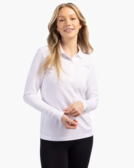Clique Ice Pique Tech Women's Long Sleeve Polo