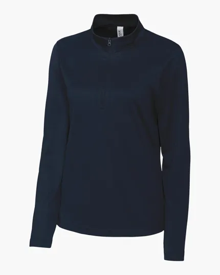Clique Spin Solution-dyed Performance Interlock Women's Half Zip — view 6