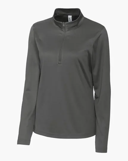 Clique Spin Solution-dyed Performance Interlock Women's Half Zip — view 8