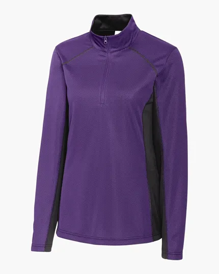Image for Clique Ice Pique Colorblock Womens Half Zip Tech Pullover