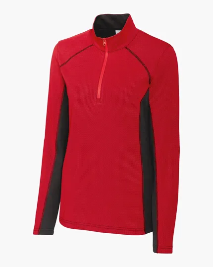 Image for Clique Ice Pique Colorblock Womens Half Zip Tech Pullover