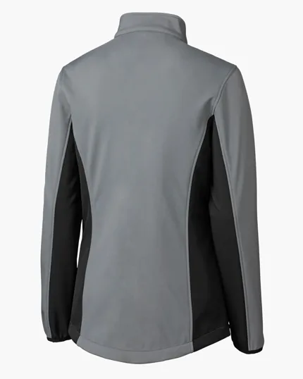Clique Narvik Recycled Colorblock Stretch Softshell Women's Full Zip Jacket — view 6