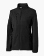Clique Narvik Recycled Colorblock Stretch Softshell Women's Full Zip Jacket — view 2
