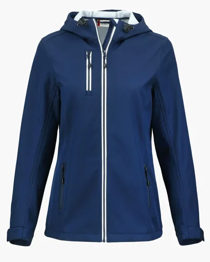 Clique Telemark Recycled Stretch Softshell Womens Full Zip Hooded Jacket — view 7