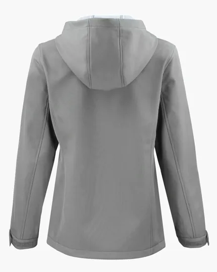 Clique Telemark Recycled Stretch Softshell Womens Full Zip Hooded Jacket — view 13