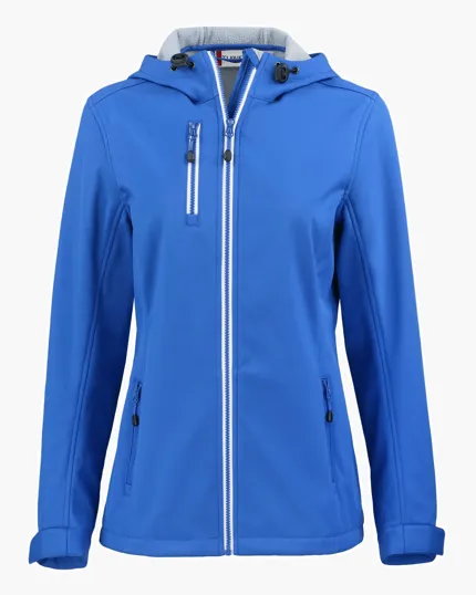 Clique Telemark Recycled Stretch Softshell Womens Full Zip Hooded Jacket — view 10