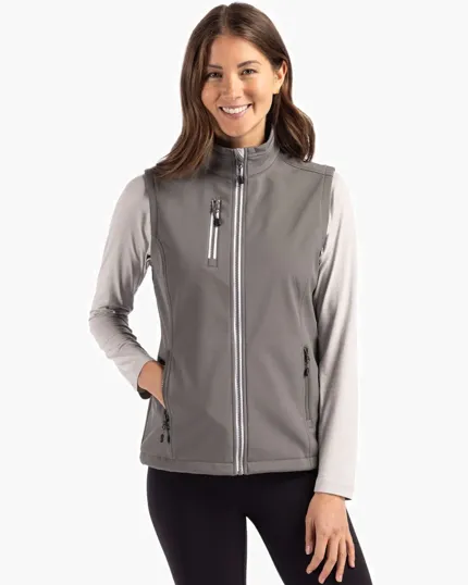 Clique Telemark Recycled Stretch Softshell Women's Full Zip Vest — view 3