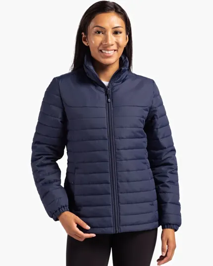 Clique Elevation Recycled Insulated Puffer Womens Full Zip Jacket — view 3