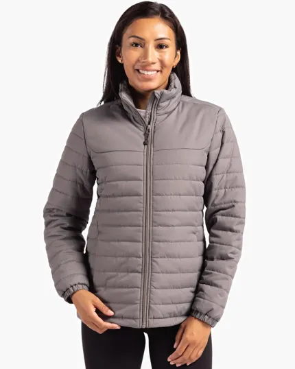 Clique Elevation Recycled Insulated Puffer Womens Full Zip Jacket — view 5