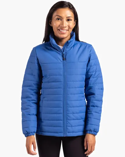 Clique Elevation Recycled Insulated Puffer Womens Full Zip Jacket — view 7