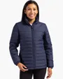 Clique Elevation Recycled Insulated Puffer Womens Full Zip Jacket — view 3
