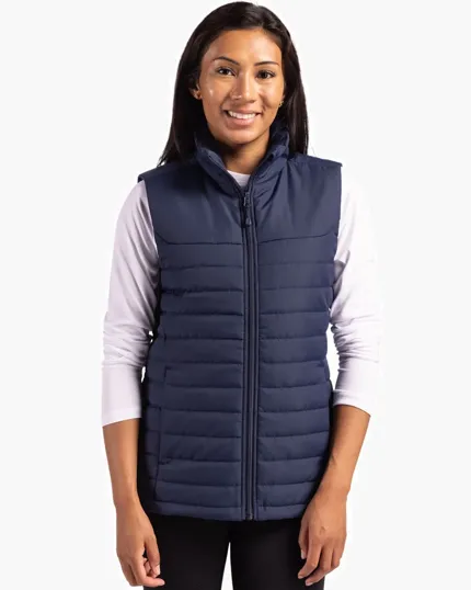 Clique Elevation Recycled Insulated Puffer Womens Full Zip Vest — view 3