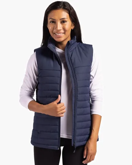 Clique Elevation Recycled Insulated Puffer Womens Full Zip Vest — view 4