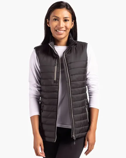 Clique Valhalla Recycled Insulated Puffer Women's Full Zip Vest — view 2