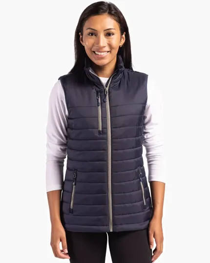 Clique Valhalla Recycled Insulated Puffer Women's Full Zip Vest — view 3