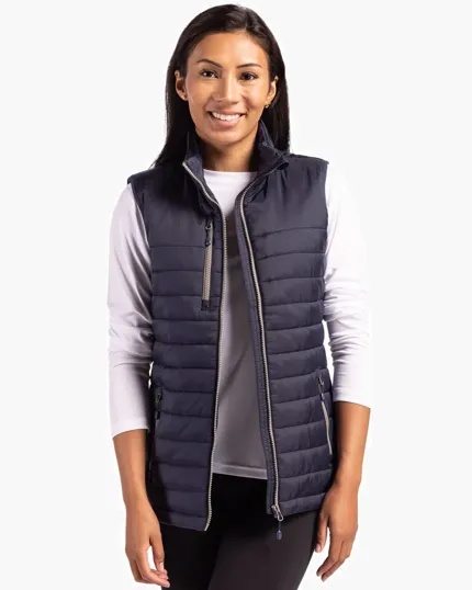 Clique Valhalla Recycled Insulated Puffer Women's Full Zip Vest — view 4
