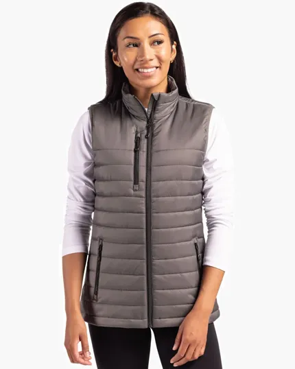 Clique Valhalla Recycled Insulated Puffer Women's Full Zip Vest — view 5