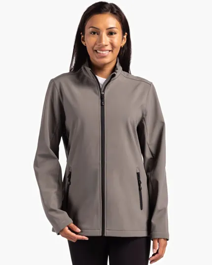 Clique Tempo Recycled Stretch Softshell Womens Full Zip Jacket — view 3