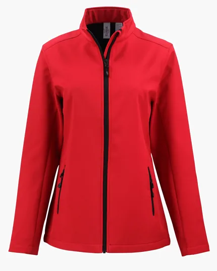 Clique Tempo Recycled Stretch Softshell Womens Full Zip Jacket — view 10