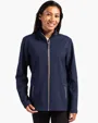 Clique Tempo Recycled Stretch Softshell Womens Full Zip Jacket — view 2