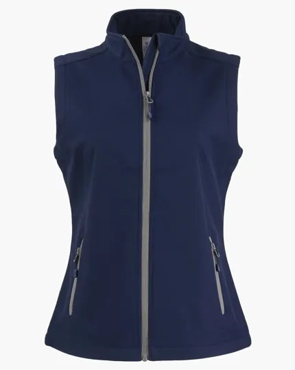 Clique Tempo Recycled Stretch Softshell Womens Full Zip Vest — view 8
