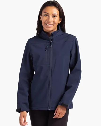 Clique Tempest Recycled Waterproof Stretch Softshell Women's Full Zip Jacket — view 2