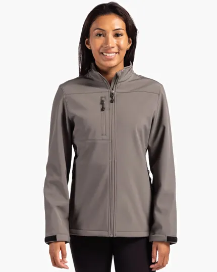 Clique Tempest Recycled Waterproof Stretch Softshell Women's Full Zip Jacket — view 3