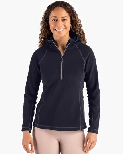 Clique Powder Recycled Fleece Women's Half Zip Sweatshirt — view 2