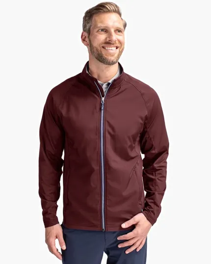 Adapt Recycled Soft Knit Stretch Men's Hybrid Full Zip Jacket — view 7