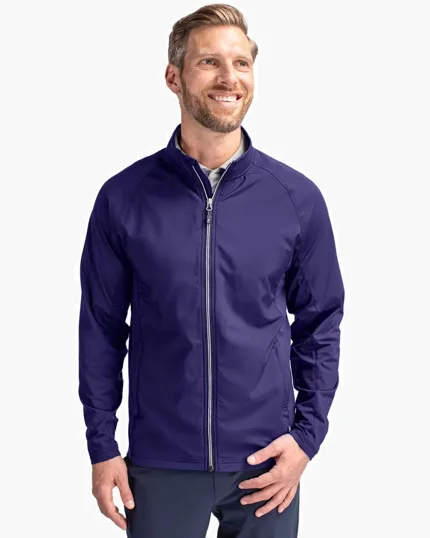 Adapt Recycled Soft Knit Stretch Men's Hybrid Full Zip Jacket — view 9