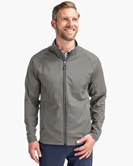 Adapt Recycled Soft Knit Stretch Men's Hybrid Full Zip Jacket — view 31