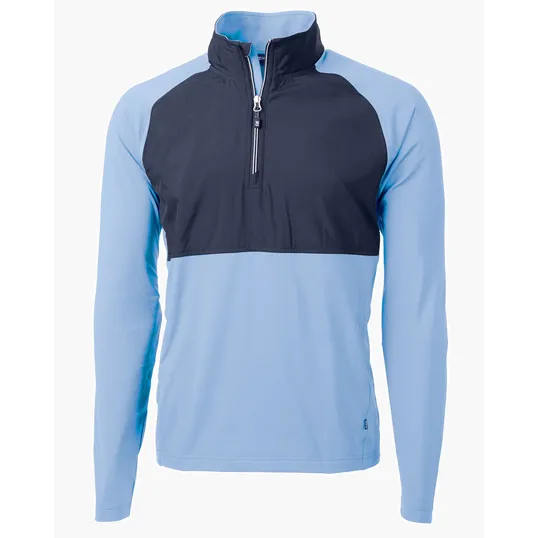 Adapt Recycled Soft Knit Stretch Men's Hybrid Quarter Zip Pullover — view 14