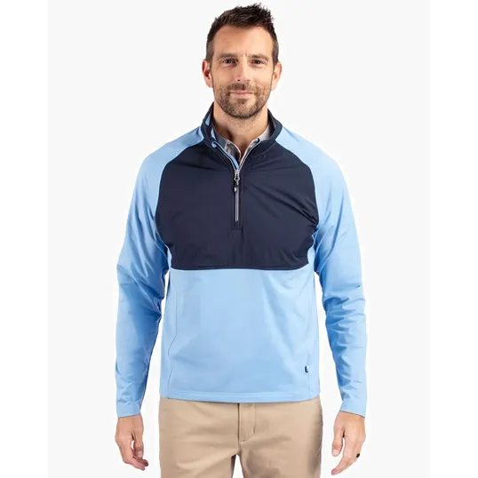 Adapt Recycled Soft Knit Stretch Men's Hybrid Quarter Zip Pullover
