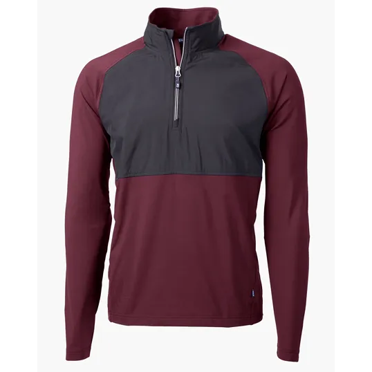 Adapt Recycled Soft Knit Stretch Men's Hybrid Quarter Zip Pullover — view 15