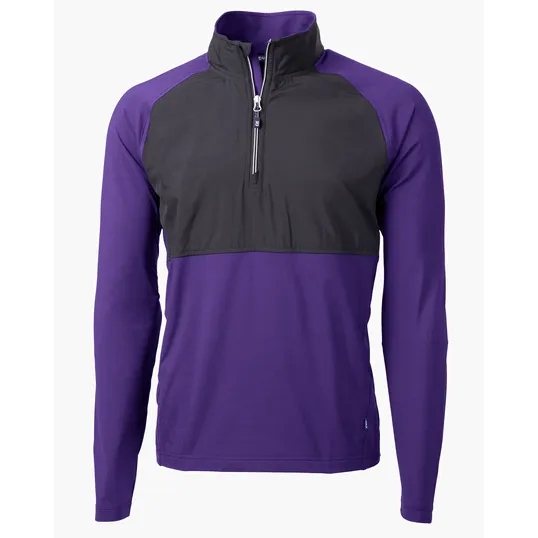 Adapt Recycled Soft Knit Stretch Men's Hybrid Quarter Zip Pullover — view 17