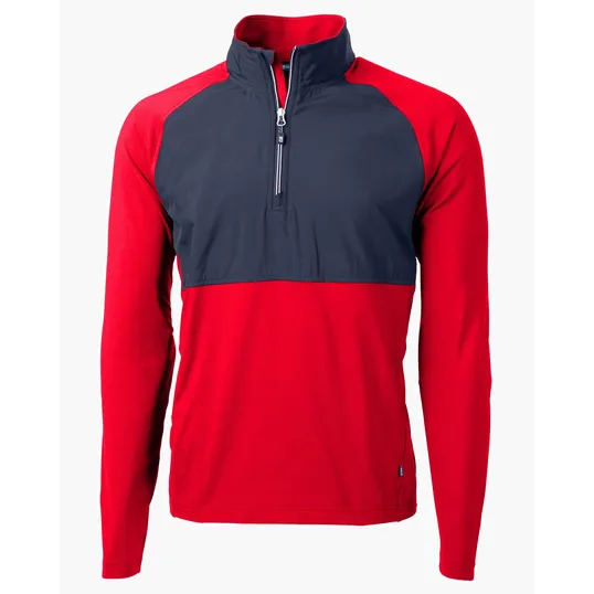 Adapt Recycled Soft Knit Stretch Men's Hybrid Quarter Zip Pullover — view 19