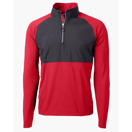 Adapt Recycled Soft Knit Stretch Men's Hybrid Quarter Zip Pullover — view 23