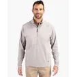 Adapt Recycled Soft Knit Stretch Men's Hybrid Quarter Zip Pullover — view 6