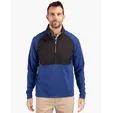 Adapt Recycled Soft Knit Stretch Men's Hybrid Quarter Zip Pullover — view 7