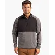 Adapt Recycled Soft Knit Stretch Men's Hybrid Quarter Zip Pullover — view 12