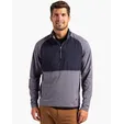 Adapt Recycled Soft Knit Stretch Men's Hybrid Quarter Zip Pullover — view 13