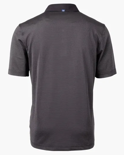 Virtue Recycled Micro Stripe Featherlight Pique Men's Polo — view 24