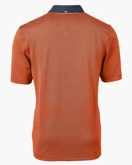 Virtue Recycled Micro Stripe Featherlight Pique Men's Polo — view 25