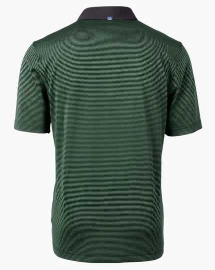 Virtue Recycled Micro Stripe Featherlight Pique Men's Polo — view 30