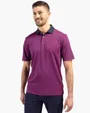 Virtue Recycled Micro Stripe Featherlight Pique Men's Polo — view 6